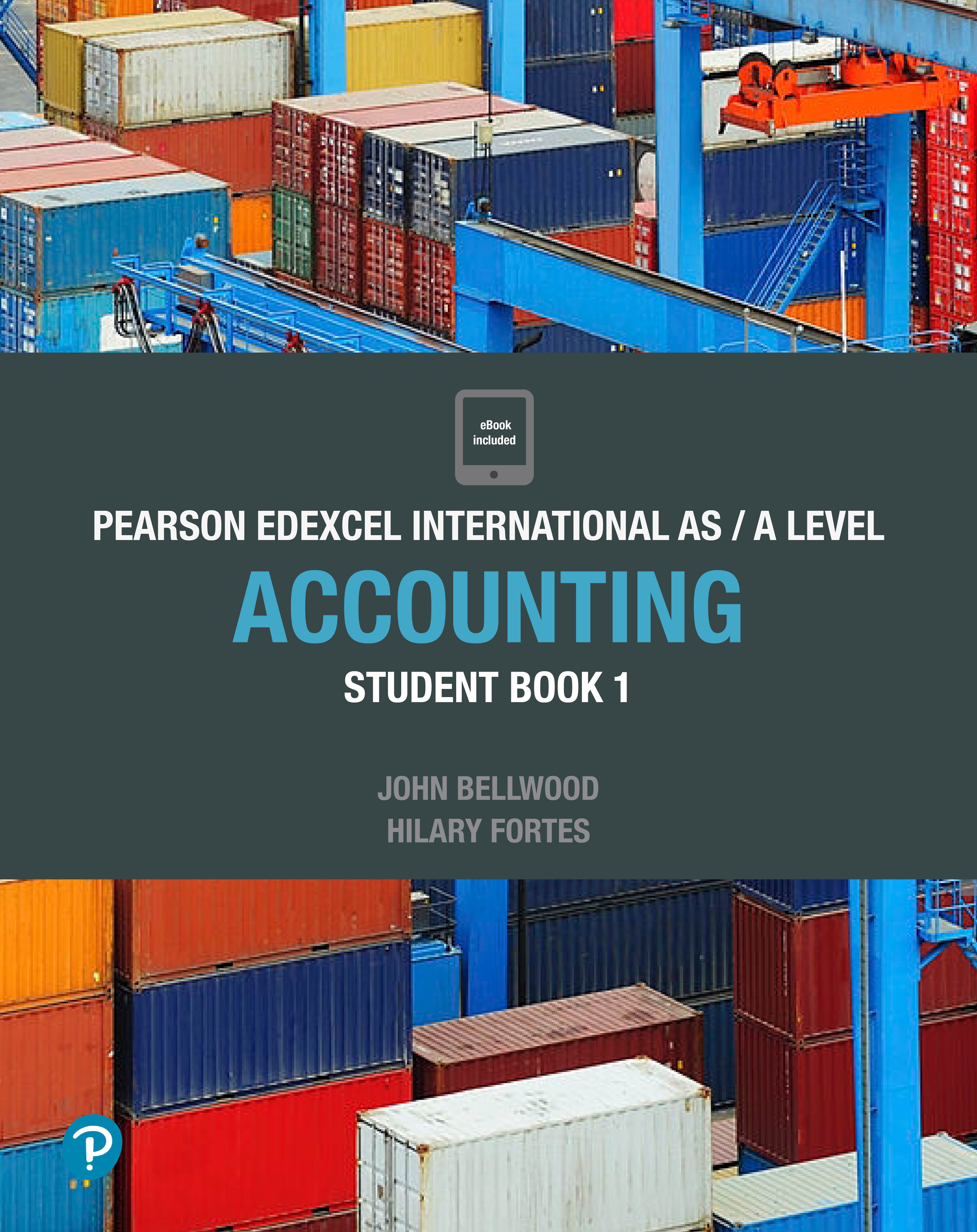 Pearson Edexcel International Advanced Level Accounting cover